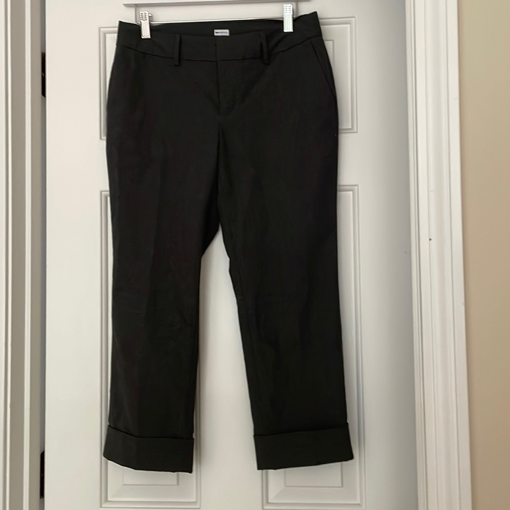 GAP Stretch Dress Charcoal Capri Pants Size 4